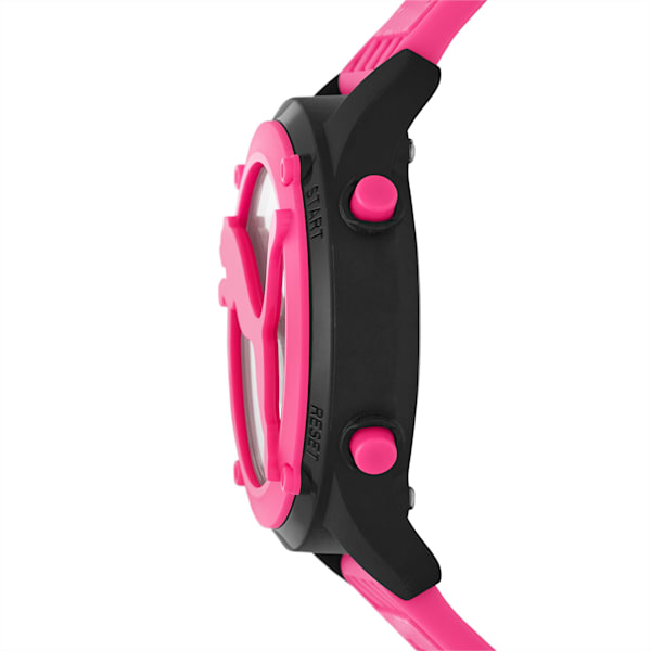 Reloj digital de poliuretano PUMA Big Cat color rosa, BLACK PINK, extralarge