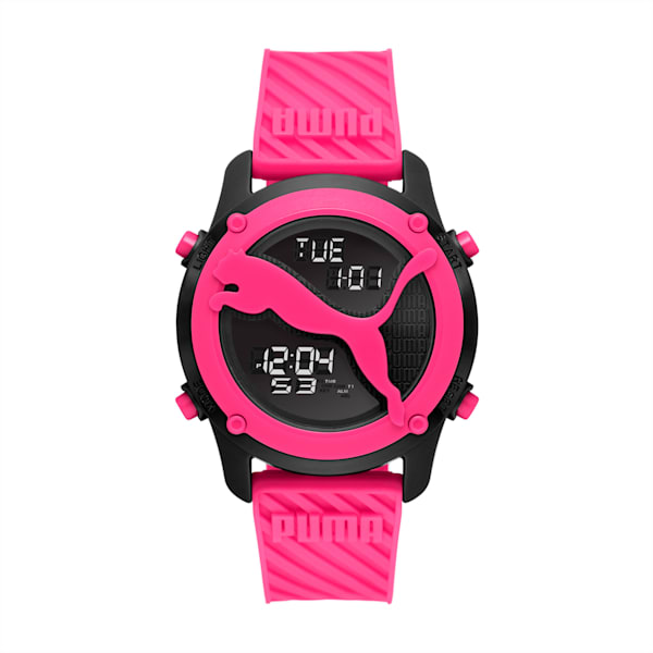 Big Cat Pink PUMA Polyurethane Digital Watch 