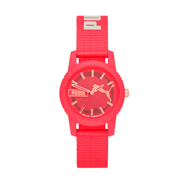 PUMA Ultrafresh Solar-Powered Pink #tide ocean material® Watch, PINK, extralarge