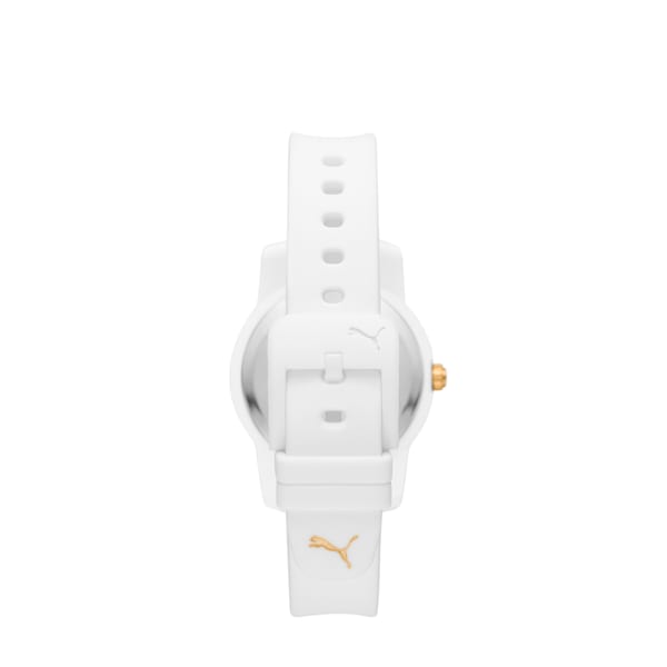 Ultrafresh Three-Hand White Silicone Watch, WHITE, extralarge