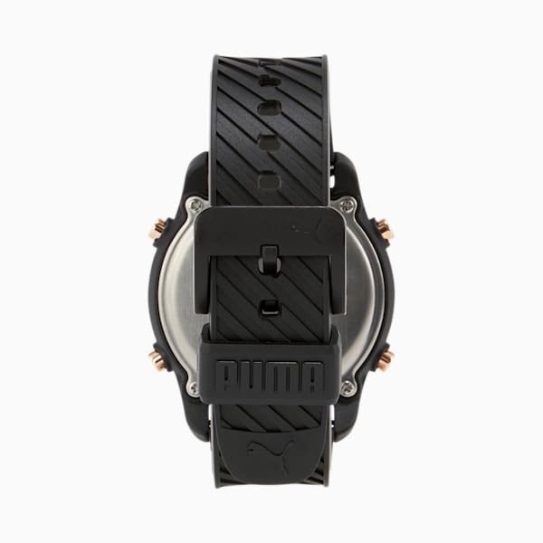 PUMA Big Cat Digital Black Polyurethane Watch, BLACK, extralarge