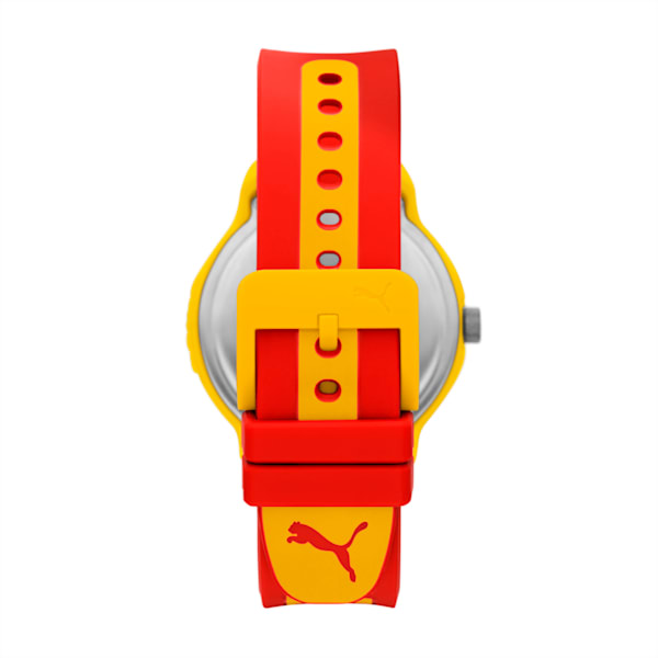 Reset V2 Three-Hand Red Polyurethane Watch, YELLOW RED, extralarge