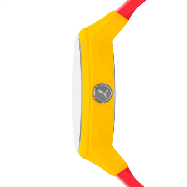 Reset V2 Three-Hand Red Polyurethane Watch, YELLOW RED, extralarge