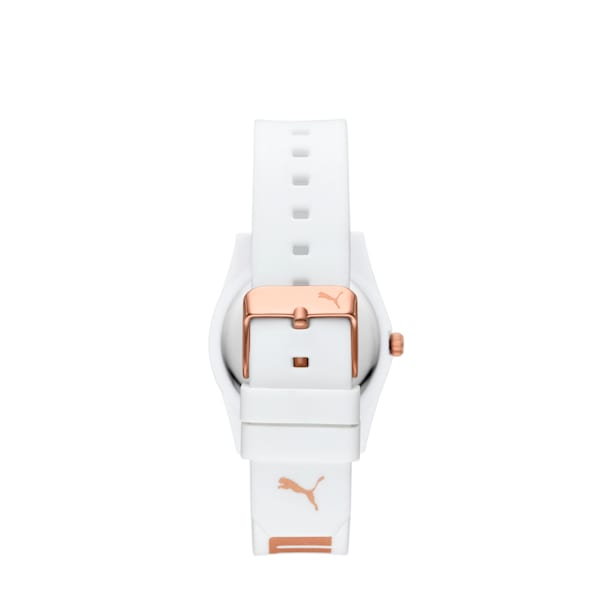 PUMA Puma 11 Three-Hand White Silicone Watch, WHITE, extralarge