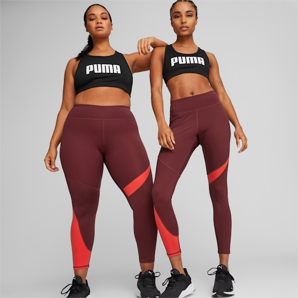 PUMA x MODIBODI Women's 7/8 Leggings, Aubergine /Burnt red