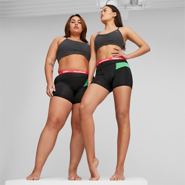 Puma X Modibodi Active Long Boyshort, Black-Green, extralarge-GBR