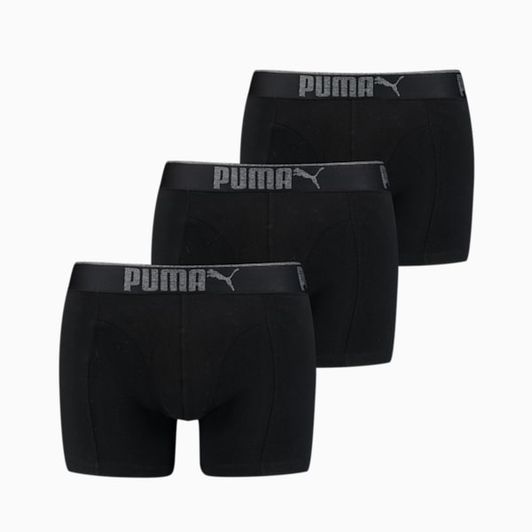 Premium Sueded Cotton Men's Boxers 3 pack, black