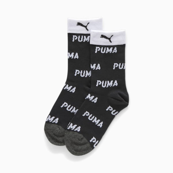 Big Kids' AOP Socks (1 Pair), black, extralarge