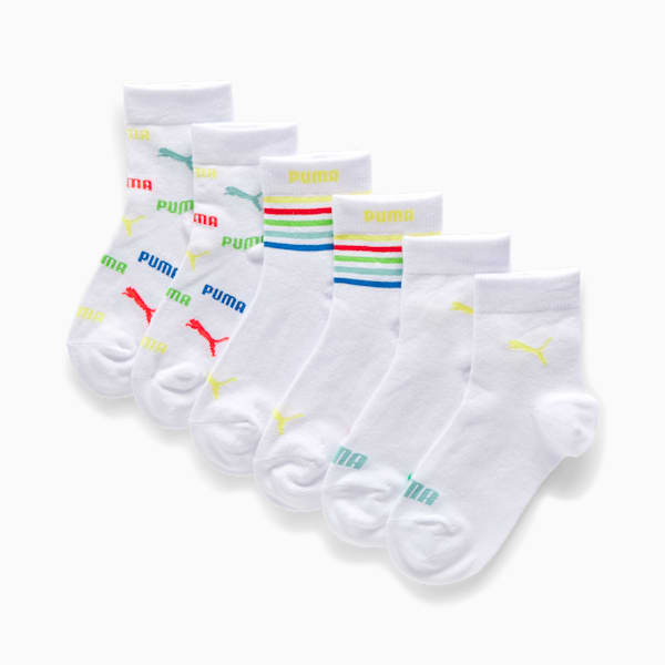 Big Kids' Low Cut Socks (3 Pairs), white, extralarge