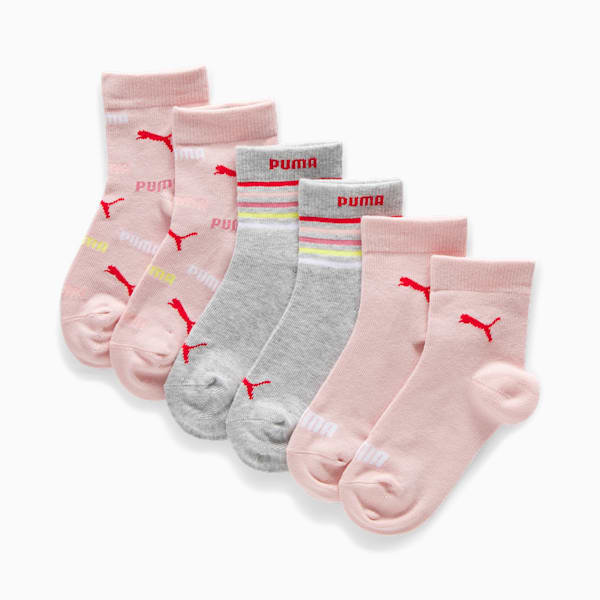 Big Kids' Low Cut Socks (3 Pairs), pink, extralarge