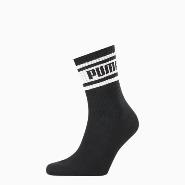 Unisex Stripe Logo Socks (One Pair), black, extralarge
