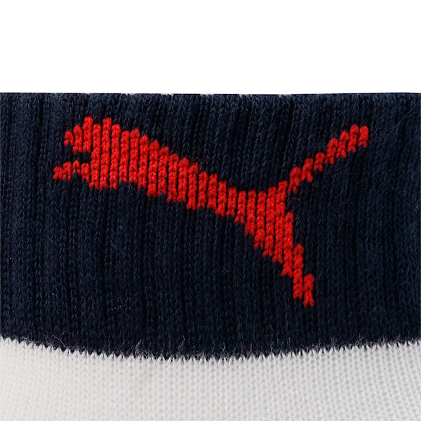 キッズ クォーター ソックス 靴下 1足, white / navy, extralarge-JPN