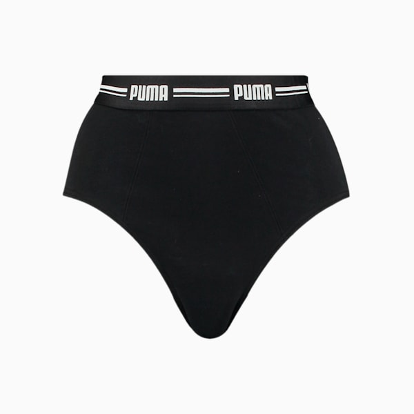 PUMA Women's High Waist Briefs 2 Pack, black, extralarge-GBR