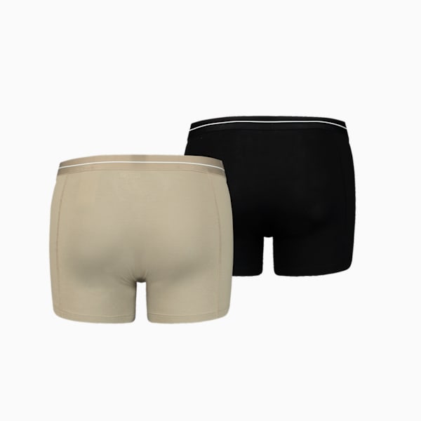 PUMA Men's Gentle Retro Boxer 2 Pack, beige combo, extralarge-GBR