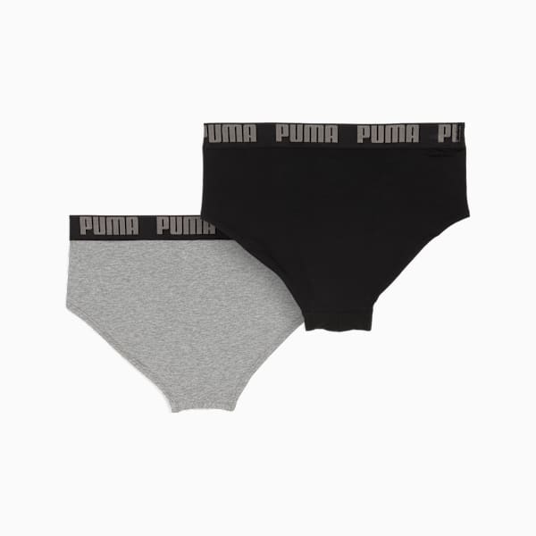 Briefs Men (2-Pack), middle grey melange / black, extralarge