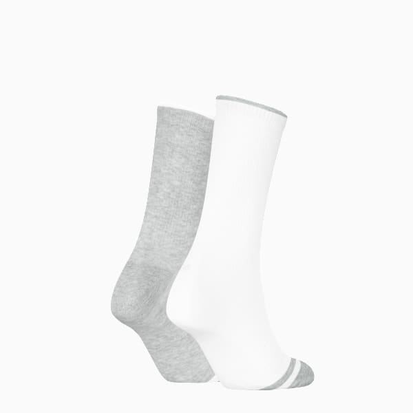 Classic Rib Socks Women (2-pack), white / grey, extralarge-GBR
