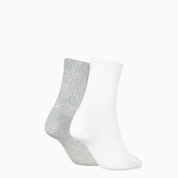 Zigzag Short Socks Women (2-pack), white / grey, extralarge-GBR