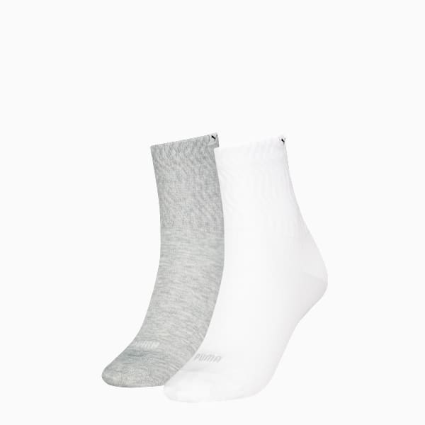 Zigzag Short Socks Women (2-pack), white / grey, extralarge-GBR