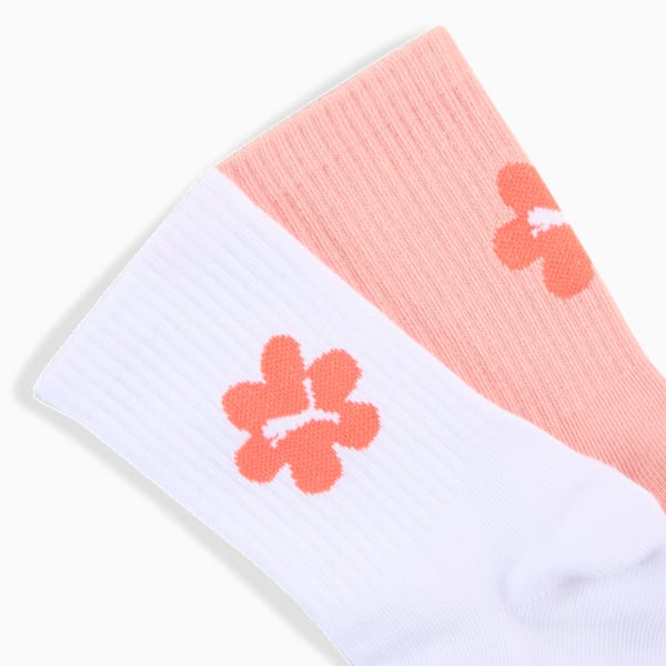 Classic Socks Youth (2-pack), white / pink, extralarge