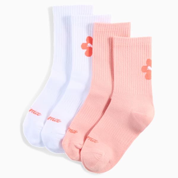 Classic Socks Youth (2-pack), white / pink, extralarge