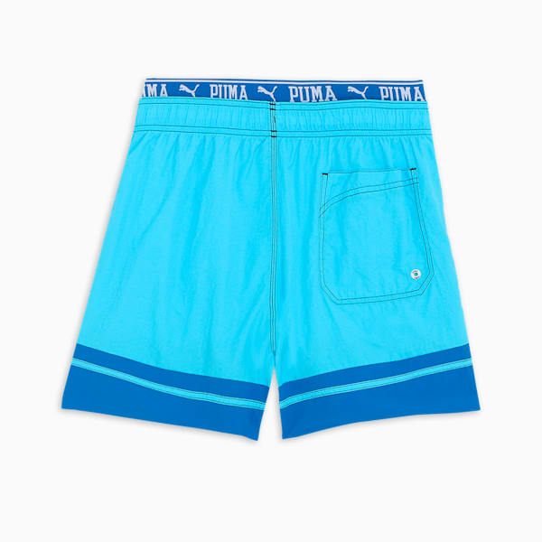 メンズ プーマ カラーブロック ミッド スイム パンツ, blue combo, extralarge-JPN