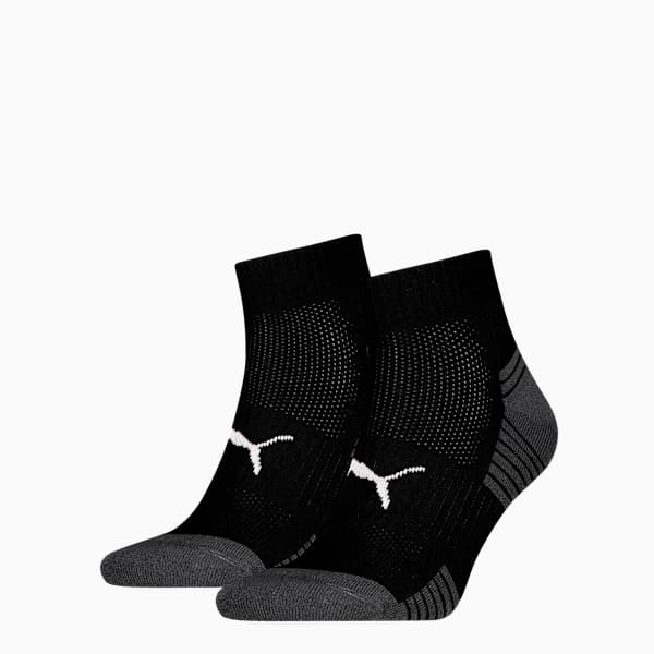 Quarter Socks (3 Pack) Unisex, Black, extralarge-GBR