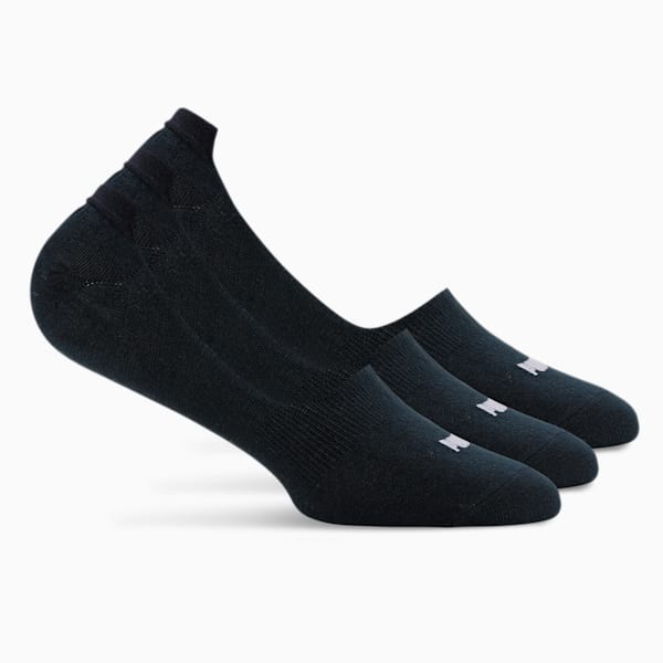 Basic Footie Plain Socks Pack of 3, Navy, extralarge-IND