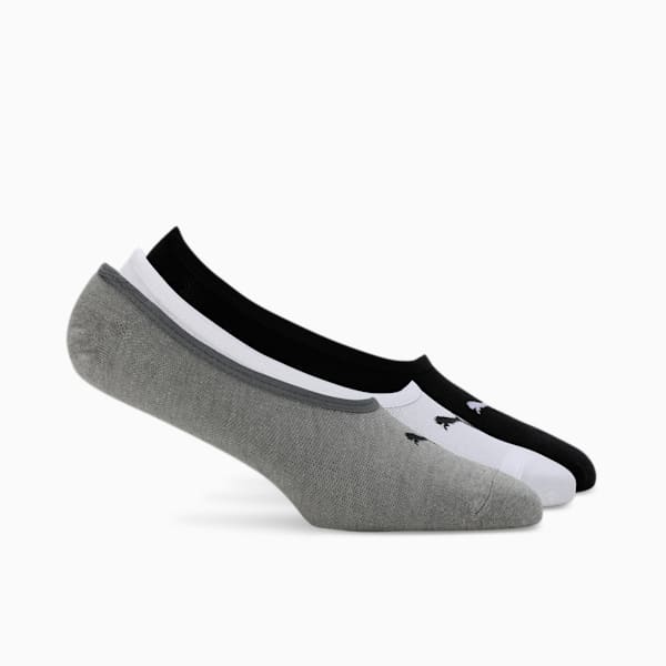 Footie Socks Pack of 3, black / white / MGH, extralarge-IND