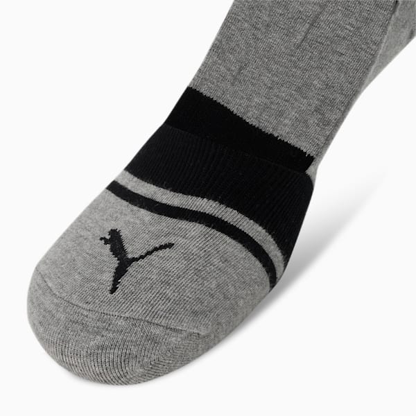 PUMA Heritage Footie Unisex Socks Pack of 3, black / white / MGH, extralarge-IND