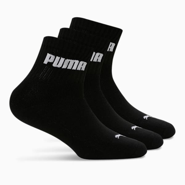 Sport Quarter Socks Pack of 3, black, extralarge-IND