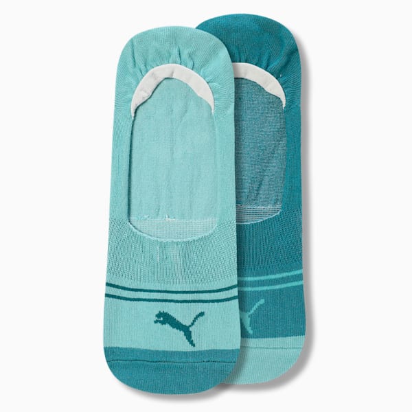 Footie Socks Pack of 2, Green Lagoon/Mint, extralarge-IND