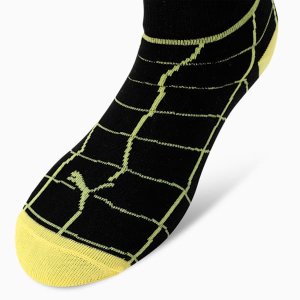 Sports Quarter Socks Pack of 3, Lemon Meringue/White/Black, extralarge-IND