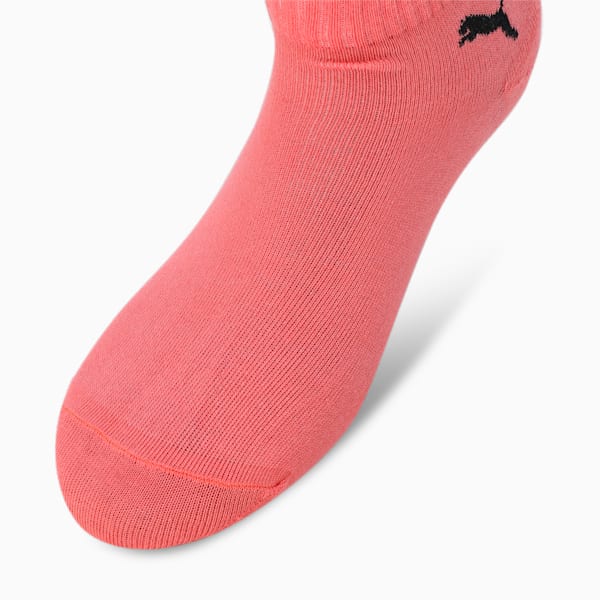 Quarter Socks Pack of 3, Black/ Georgia Peach/ Lavender, extralarge-IND