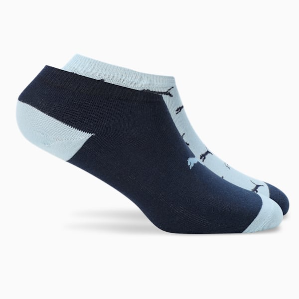 PUMA Contrast Sneaker Socks Pack of 2, Peacoat/Ballad Blue, extralarge-IND