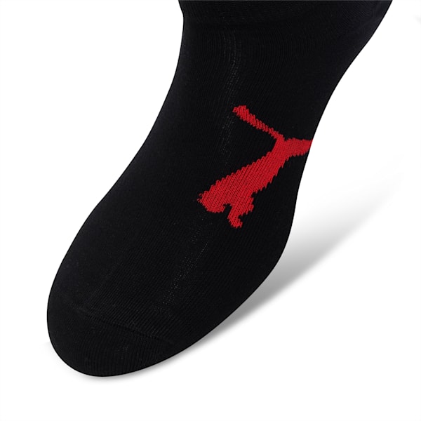 Sneaker Socks Pack of 3, Black/White/High Risk Red, extralarge-IND