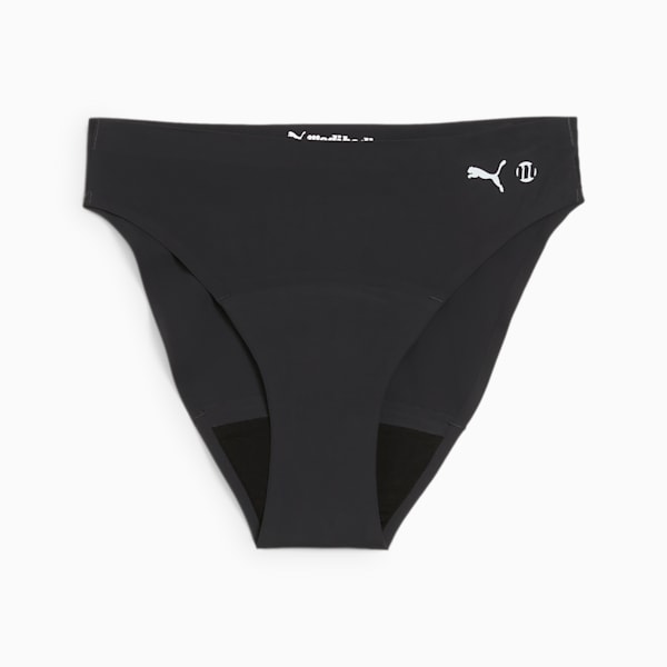 PUMA x Modibodi Seamfree Active Bikini Brief Moderate-Heavy, Black, extralarge