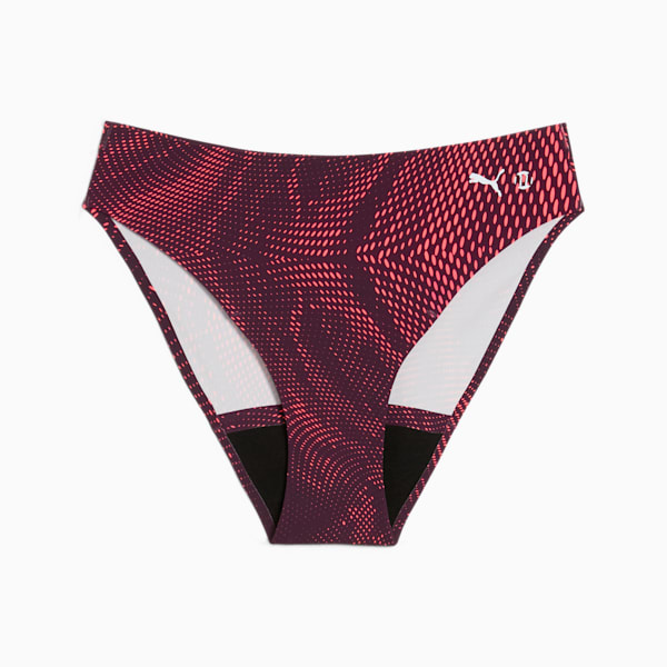 PUMA x Modibodi Seamfree Active Moderate-Heavy Bikini, Flame Haze Pink, extralarge
