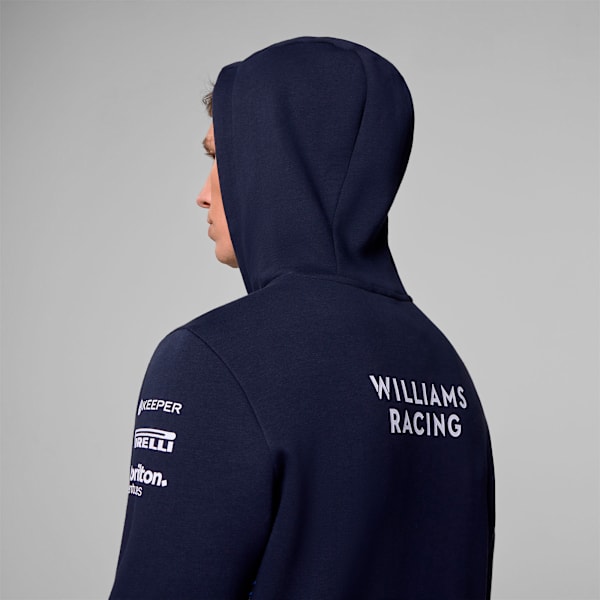 Sudadera con capucha para hombre réplica Williams Racing 2025, NAVY, extralarge