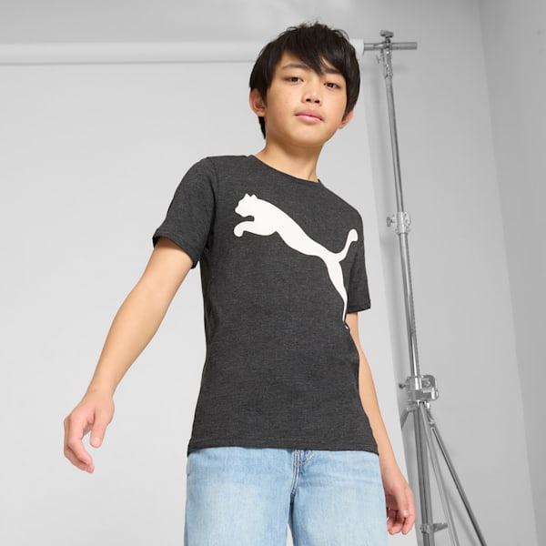 T-shirt à manches courtes Big Cat Enfant, BLACK HEATHER, extralarge