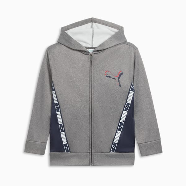Amplified Little Kids' Zip-Up Hoodie, CHARCOAL HEATHER, extralarge