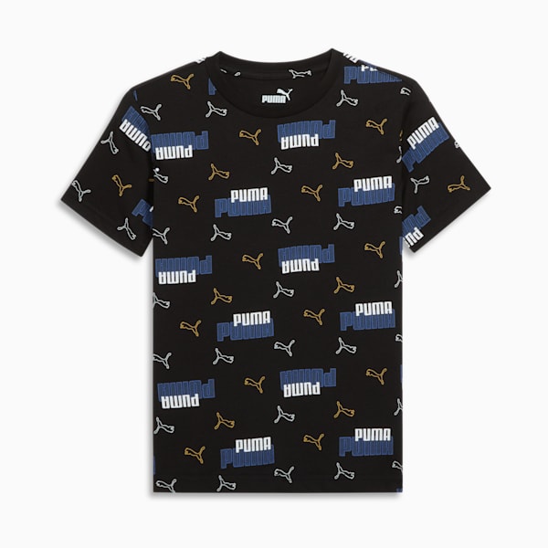 Logo Lab All Over Print Little Kids' Tee, PUMA BLACK, extralarge