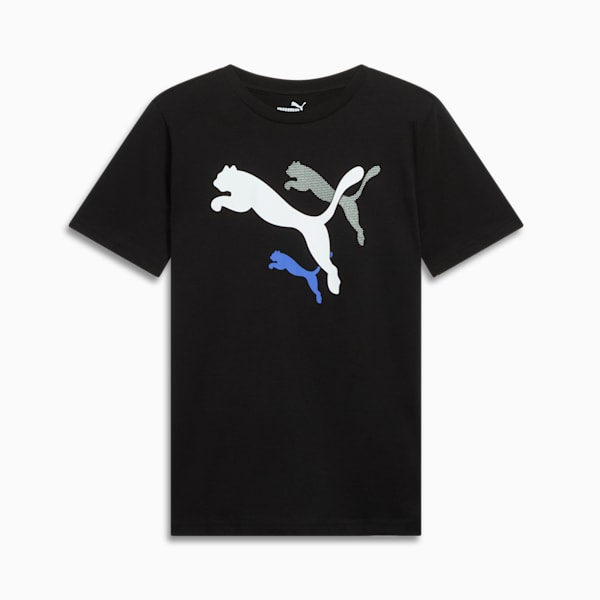 Logo Lab Short Sleeve Big Kids' Graphic Tee, PUMA BLACK, extralarge