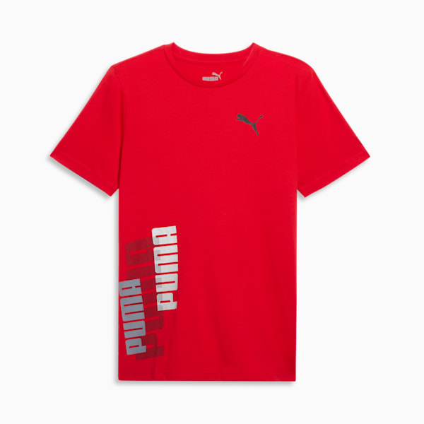 Logo Lab Pack Short Sleeve Big Kids' Graphic Tee, HIGH RISK RED, extralarge