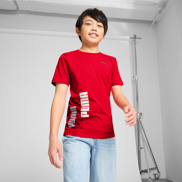 Logo Lab Pack Short Sleeve Big Kids' Graphic Tee, HIGH RISK RED, extralarge