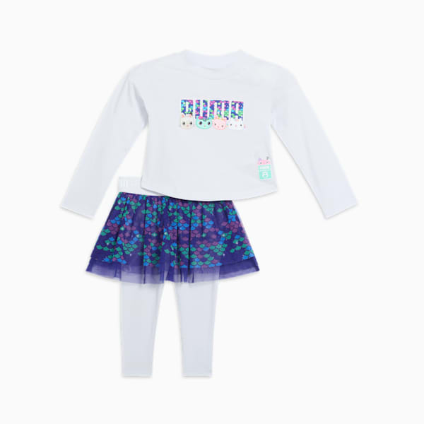 PUMA x GABBY'S DOLLHOUSE Toddlers' 2-Piece Set II, SILVER MIST, extralarge