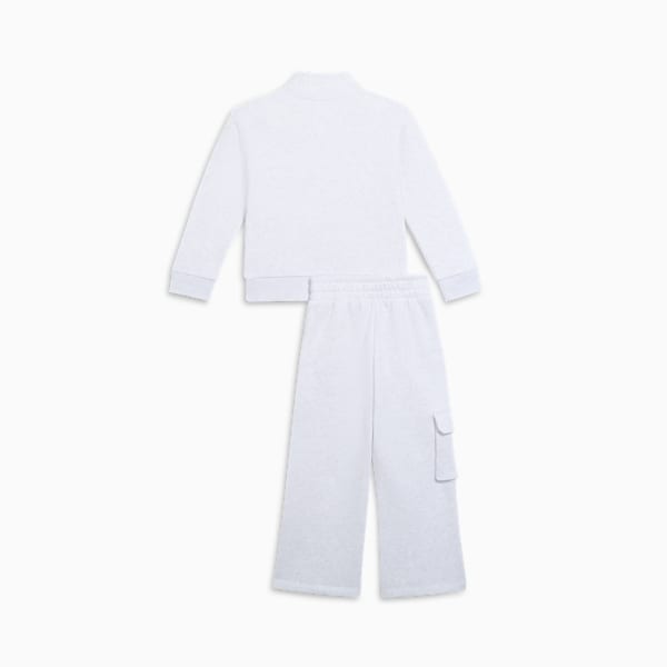 PUMA x GABBY'S DOLLHOUSE Little Kids' 2-Piece Set II, WHITE HEATHER, extralarge