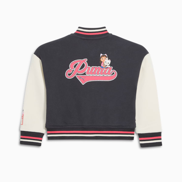 PUMA x GABBY'S DOLLHOUSE Toddlers' Varsity Jacket, FLAT DARK GRAY, extralarge