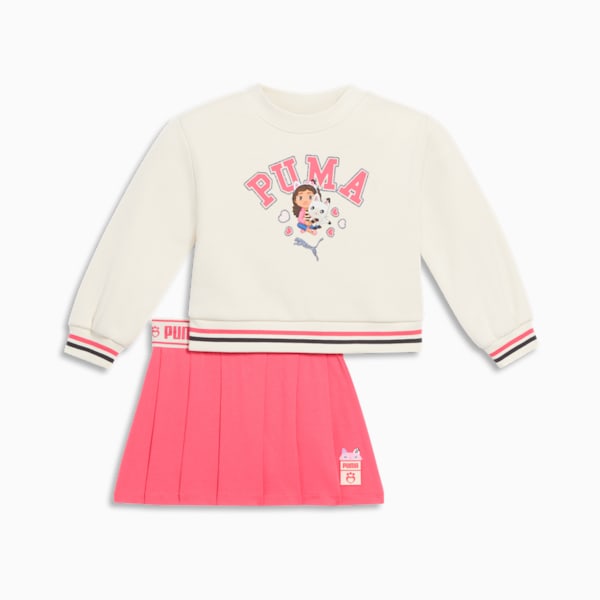 PUMA x GABBY'S DOLLHOUSE 2-Piece Toddlers' Skirt Set, ALPINE SNOW, extralarge