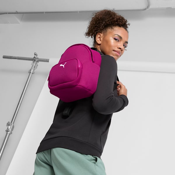 Mochila PUMA Mini Aura para mujer, DARK PINK, extralarge