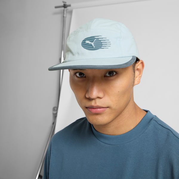 PUMA NYC Long Run Twill Camp Cap, LT PASTEL  BLUE, extralarge